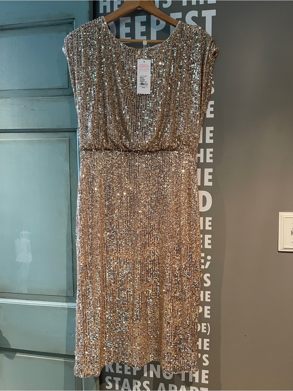 Lilly Pulitzer Gold Metallic Sequin Dress